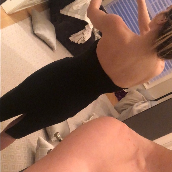 Stella McCartney black midi dress, size 40 - Picture 2 of 8